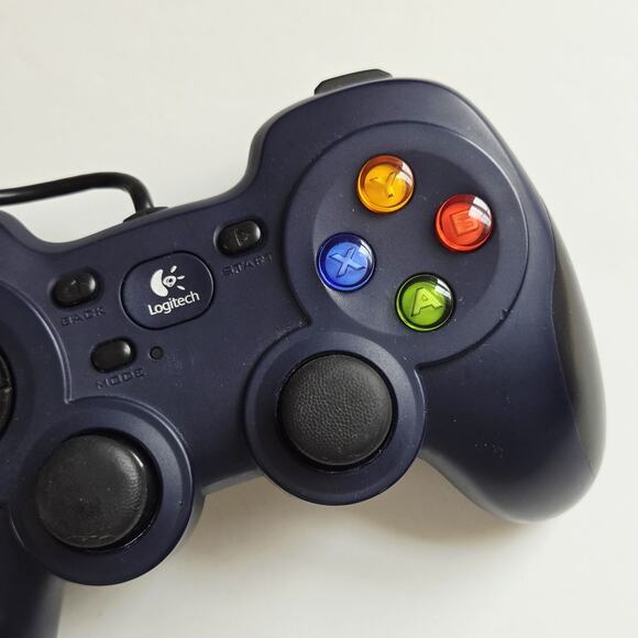 Logitech Gamepad F310 Wired USB Controller PC Windows Blue Joystick Tested Works - Picture 6 of 11